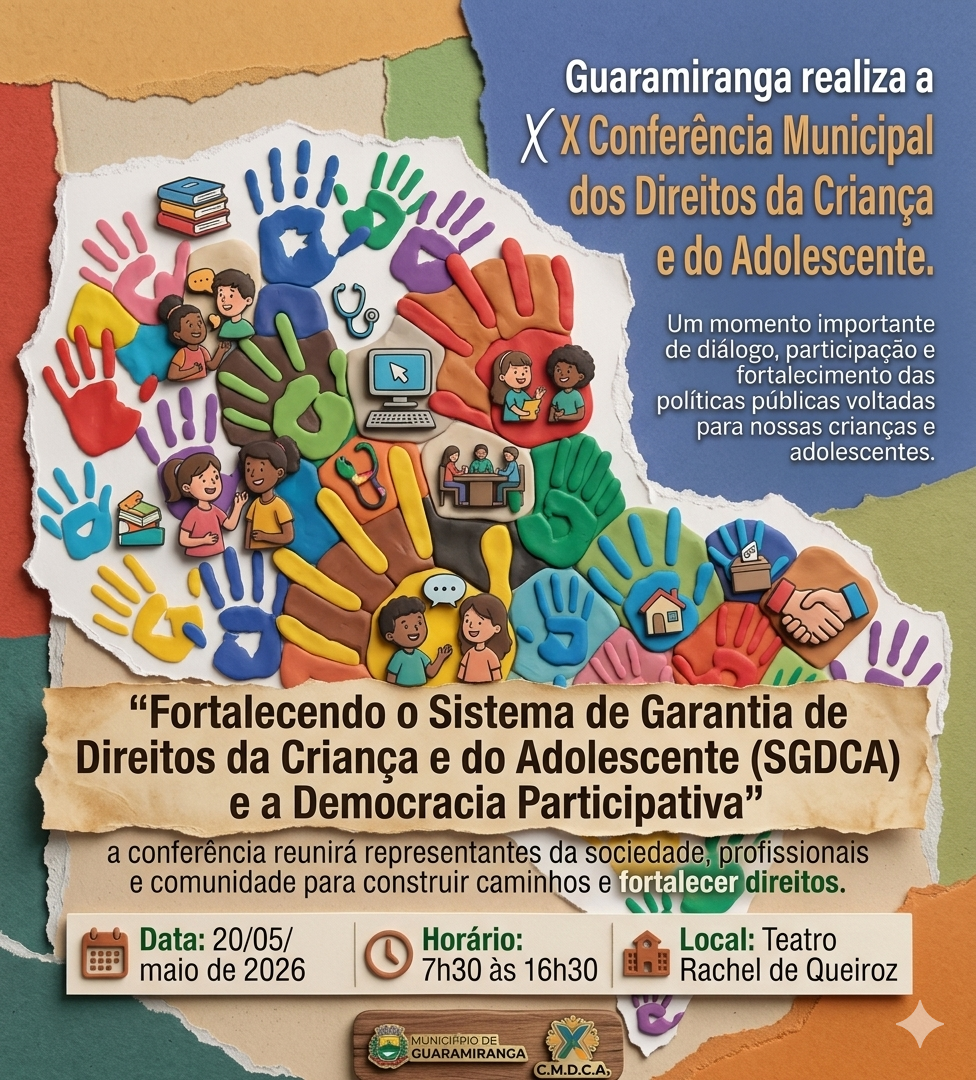 Guaramiranga sedia X Conferência Municipal dos Direitos da Criança e do Adolescente nesta quarta-feira