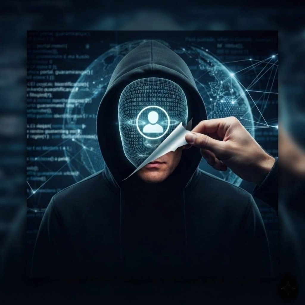 Ilusão do Fake: Por que o anonimato na internet não protege quem comete crimes virtuais.