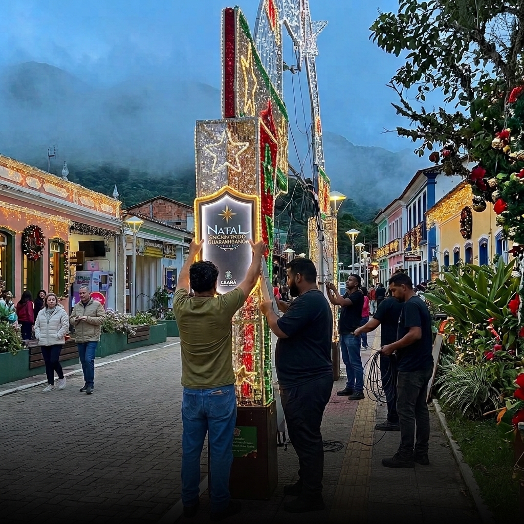 O Brilho do Natal nas Alturas: Guaramiranga se Transforma em Cenário de Conto de Fadas na Serra